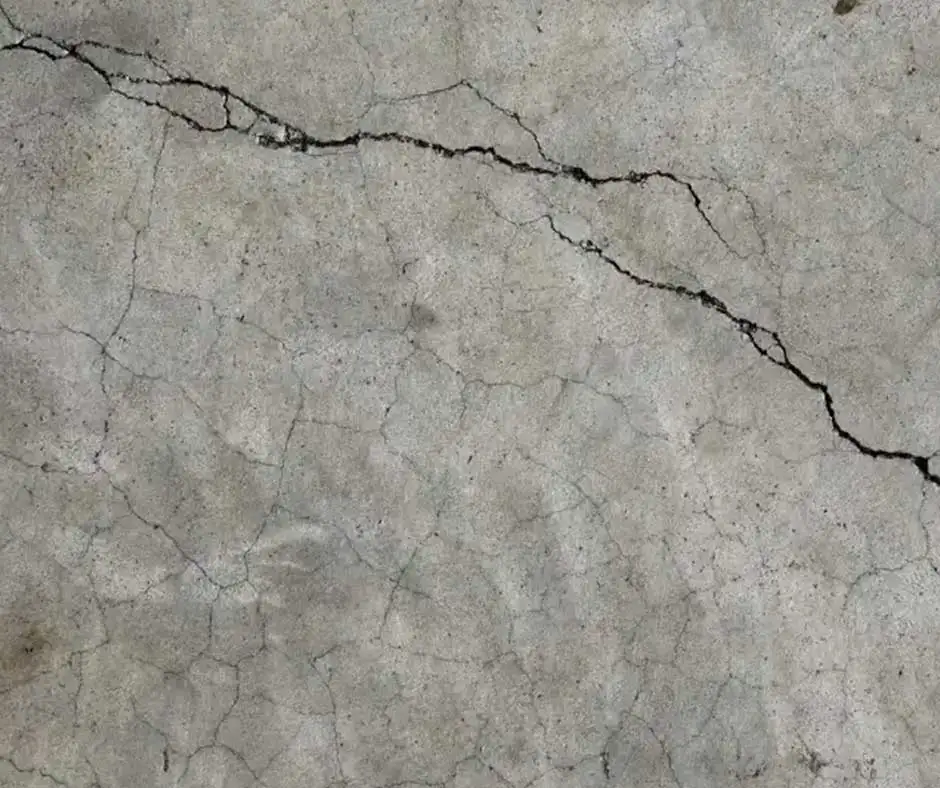 Close-up of a concrete floor Basement Crack Repair Orlando, FL