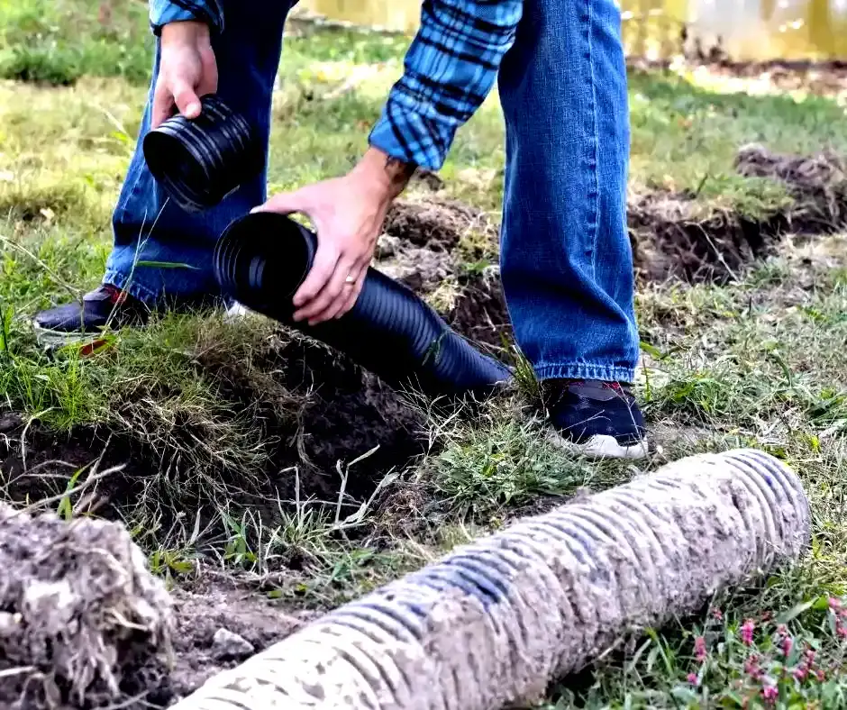 French Drain Implementation in Residential Lawn in Orlando, FL