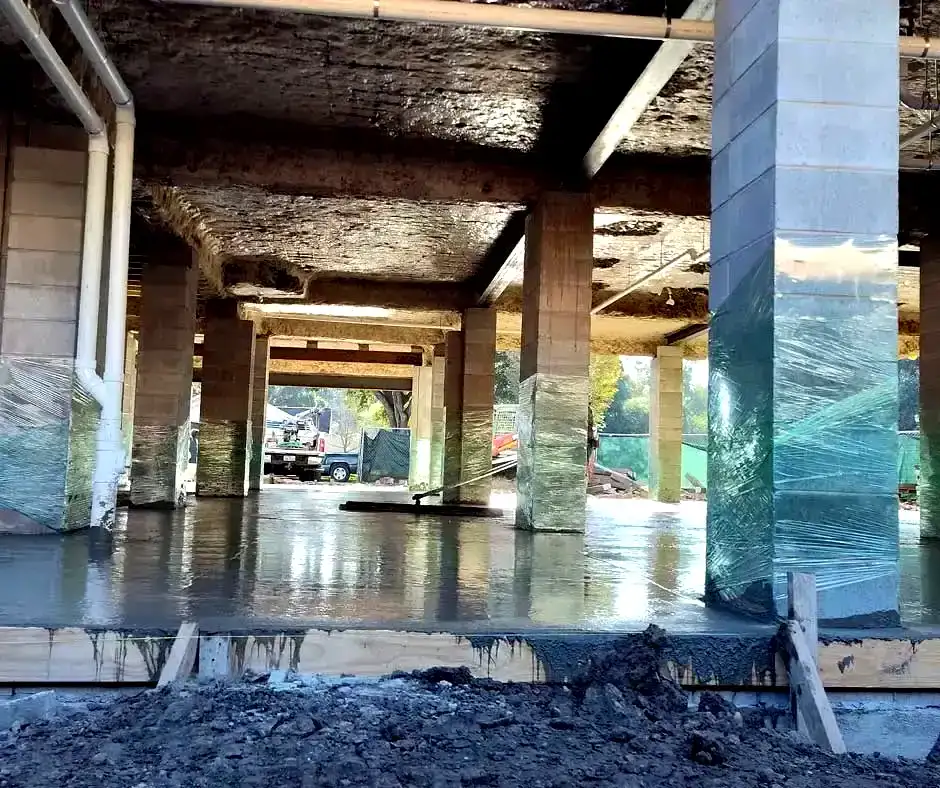 Ground-level view Foundation Repair Orlando, FL